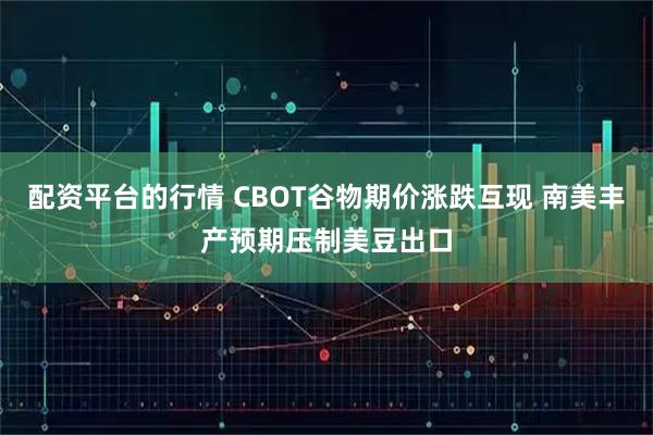 配资平台的行情 CBOT谷物期价涨跌互现 南美丰产预期压制美豆出口